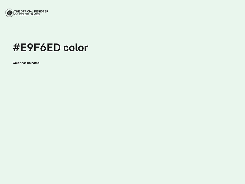 #E9F6ED color image