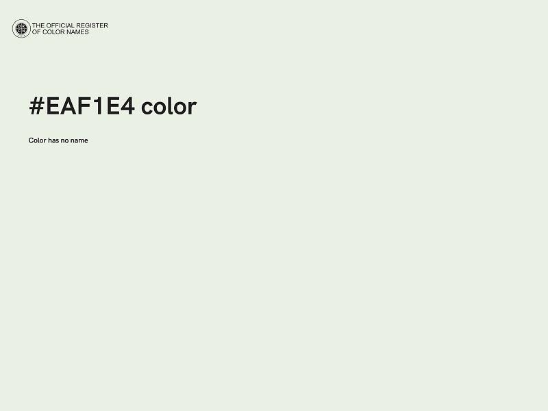 #EAF1E4 color image