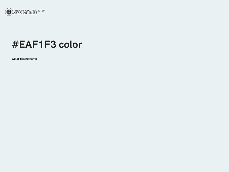 #EAF1F3 color image