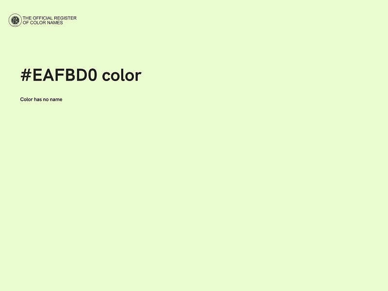 #EAFBD0 color image