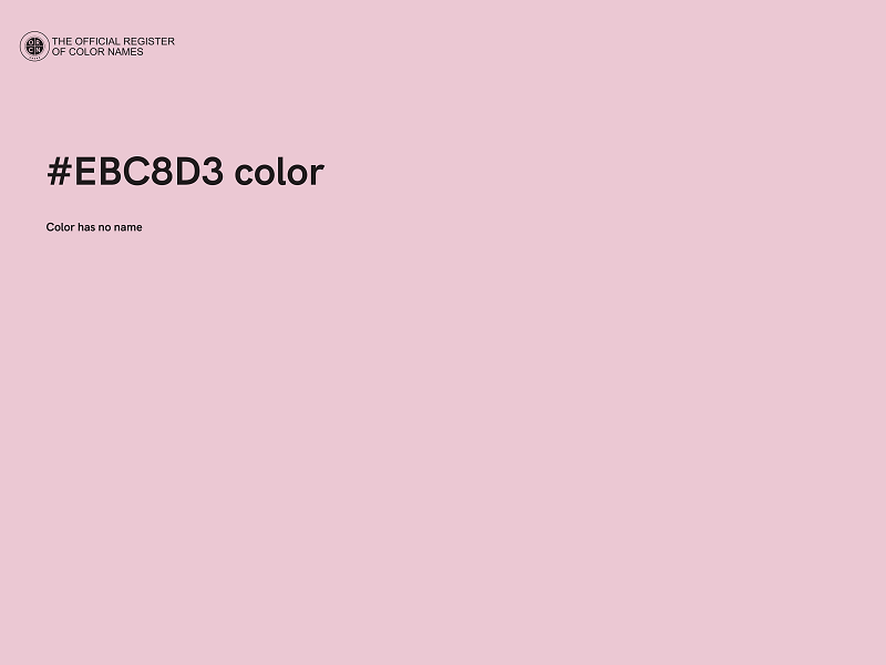 #EBC8D3 color image