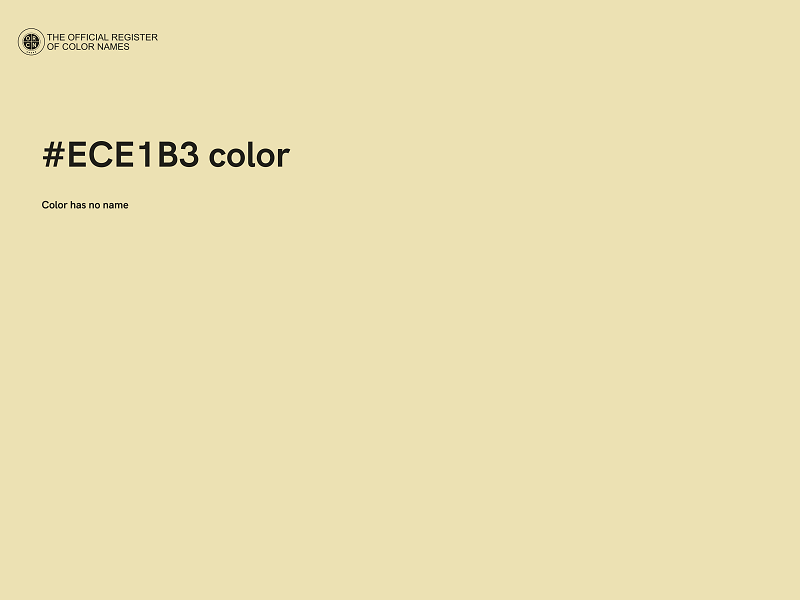 #ECE1B3 color image