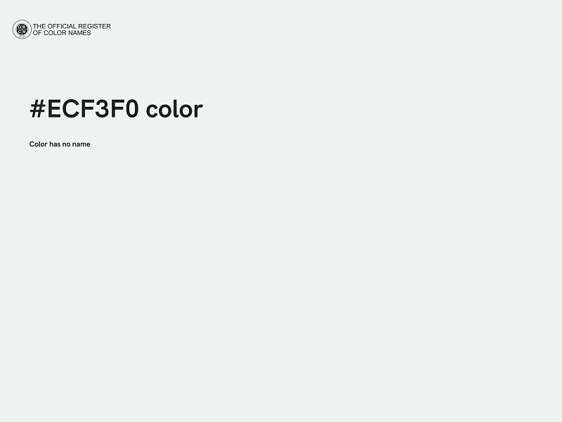 #ECF3F0 color image