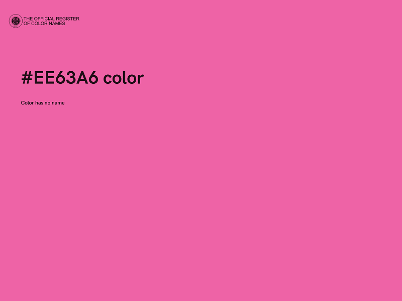 #EE63A6 color image