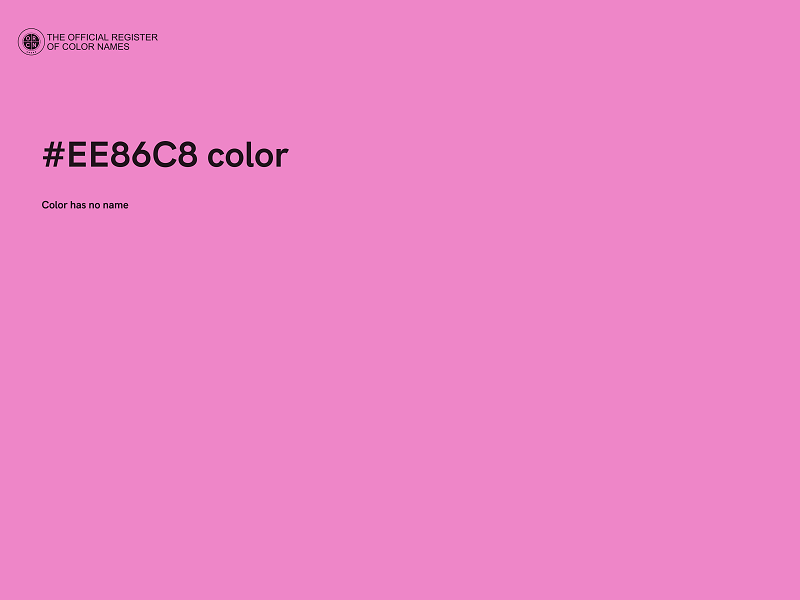 #EE86C8 color image