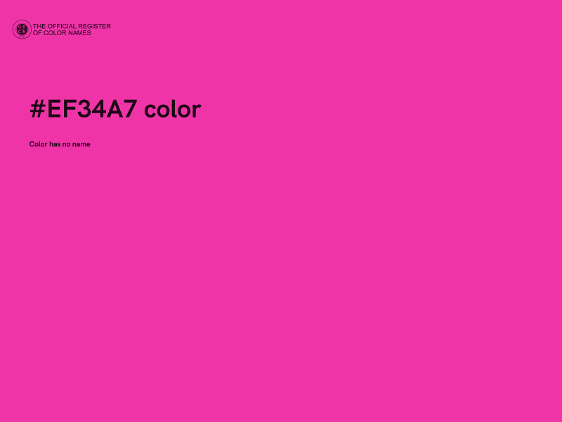 #EF34A7 color image