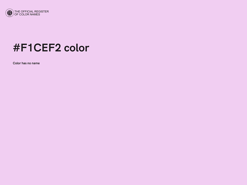 #F1CEF2 color image