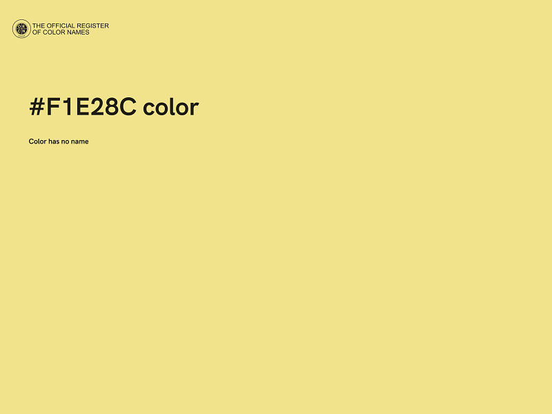 #F1E28C color image