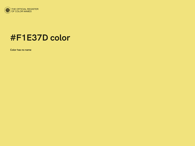 #F1E37D color image