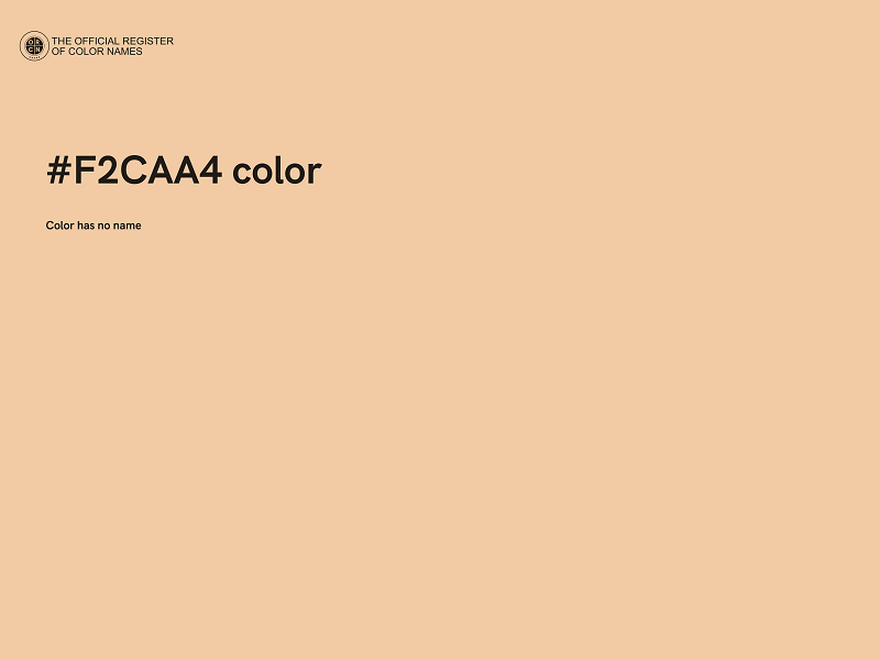 #F2CAA4 color image