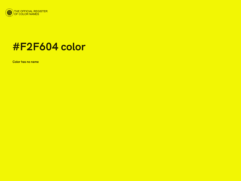 #F2F604 color image