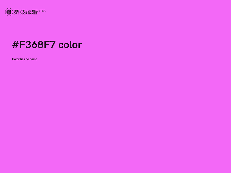 #F368F7 color image