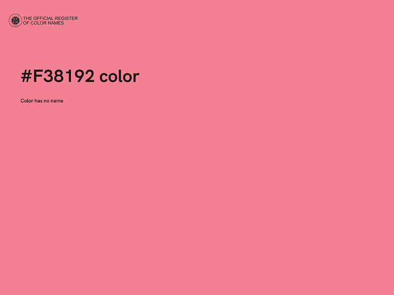 #F38192 color image