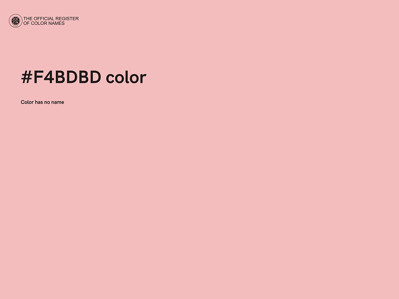 #F4BDBD color image