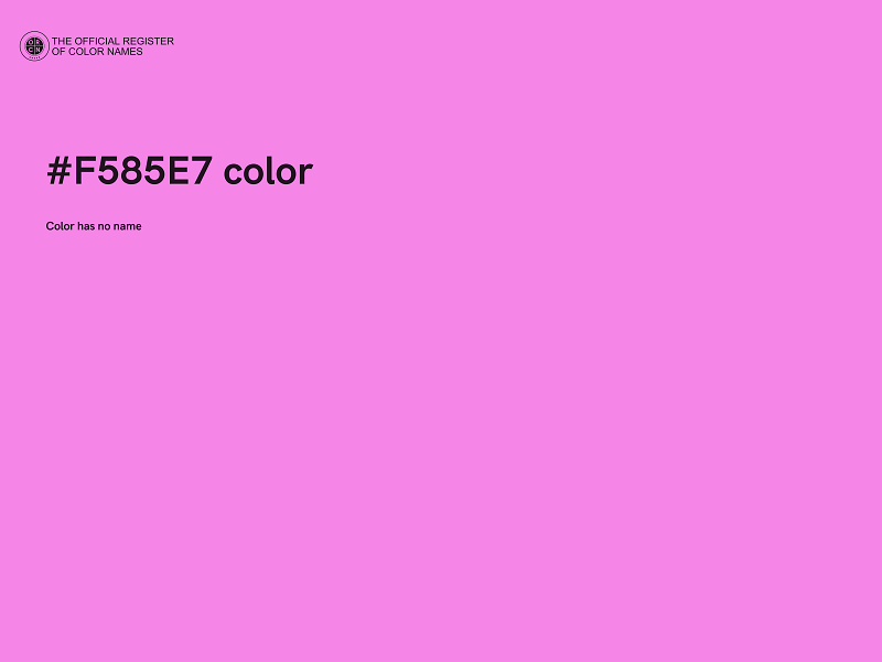 #F585E7 color image