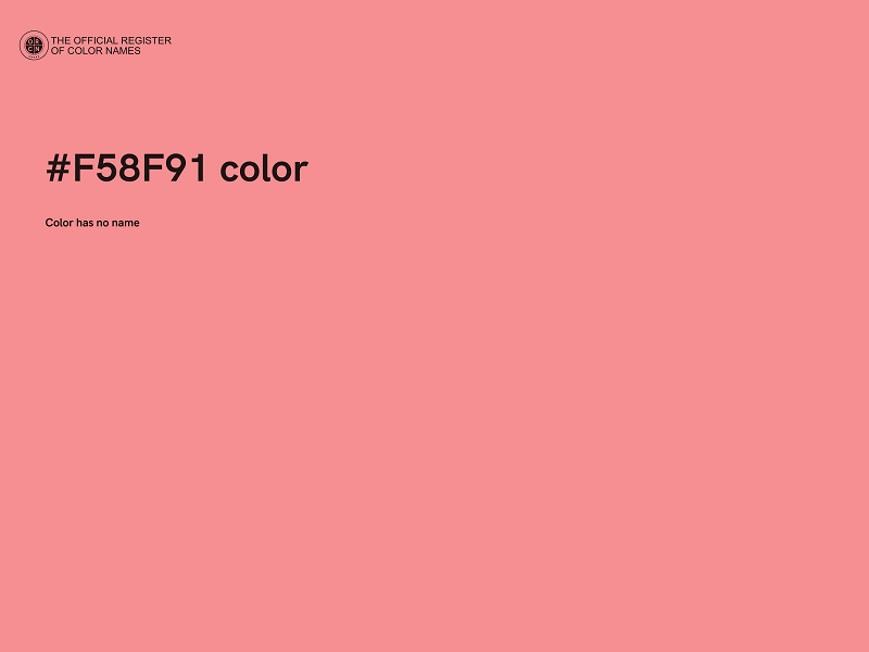 #F58F91 color image