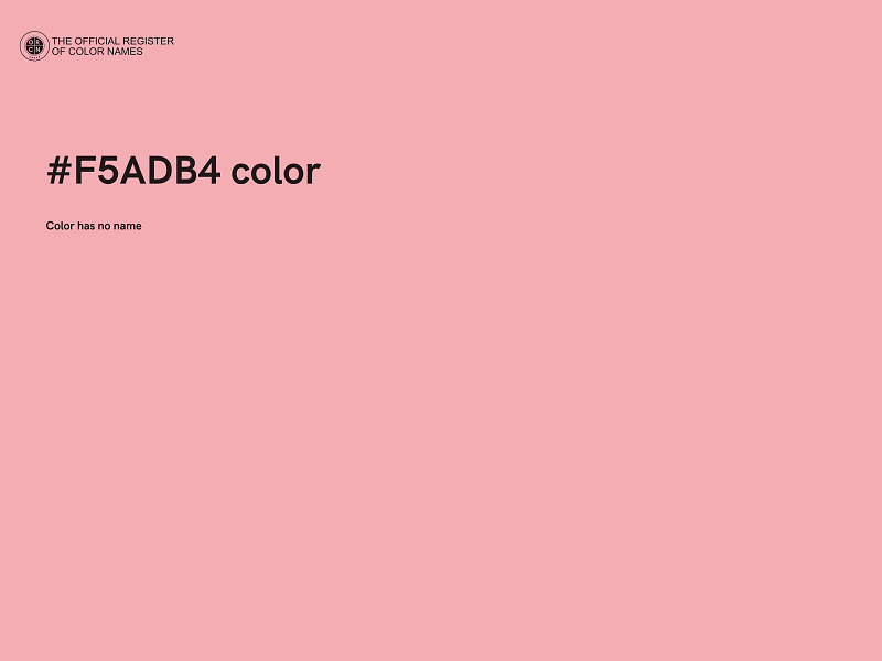 #F5ADB4 color image