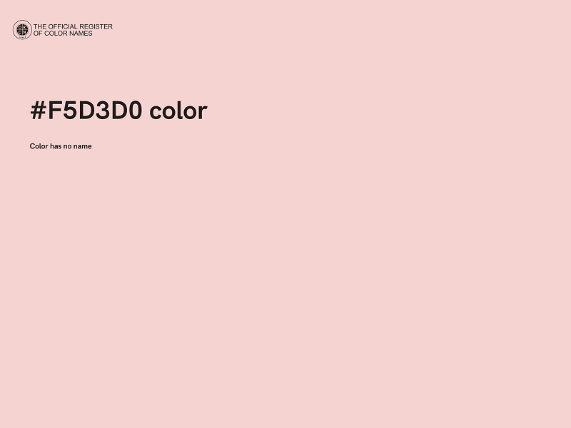 #F5D3D0 color image