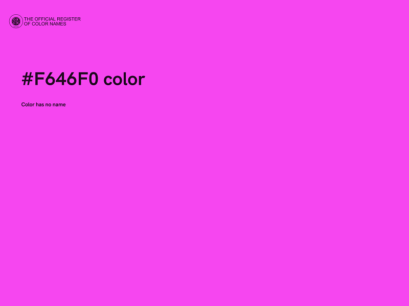 #F646F0 color image