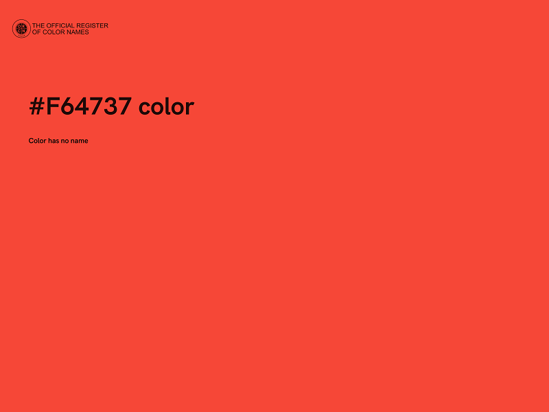 #F64737 color image