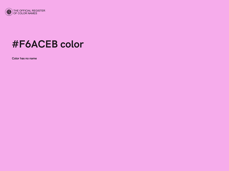 #F6ACEB color image