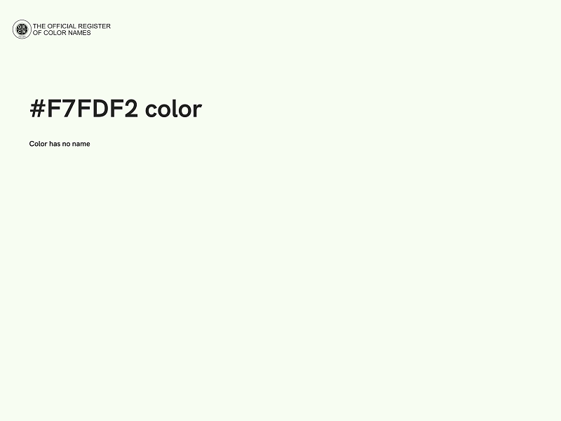 #F7FDF2 color image