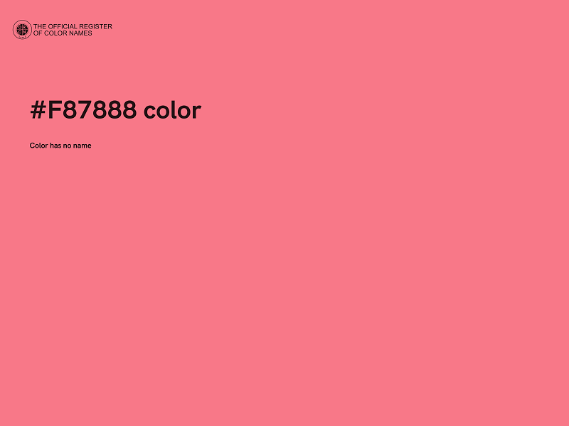 #F87888 color image