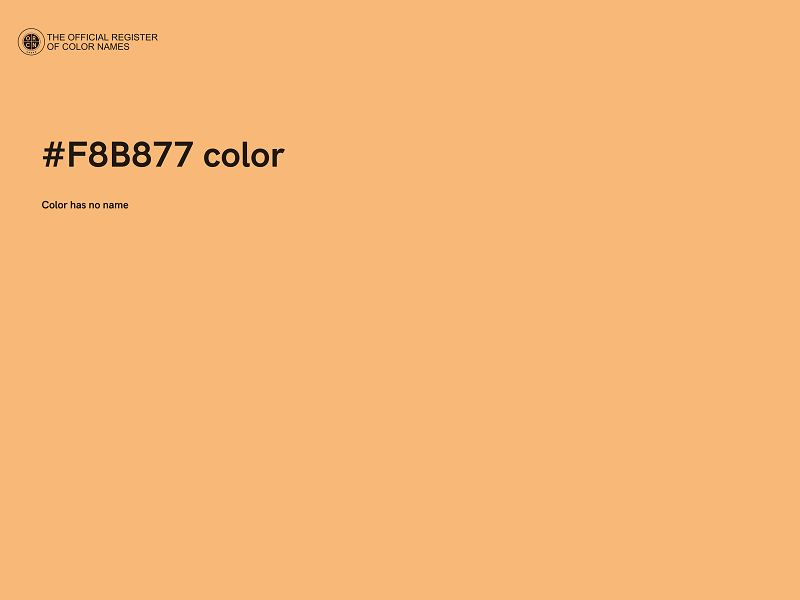 #F8B877 color image