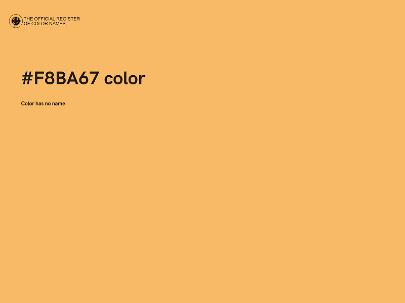 #F8BA67 color image