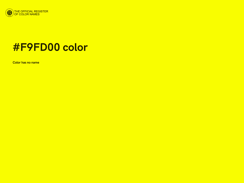 #F9FD00 color image