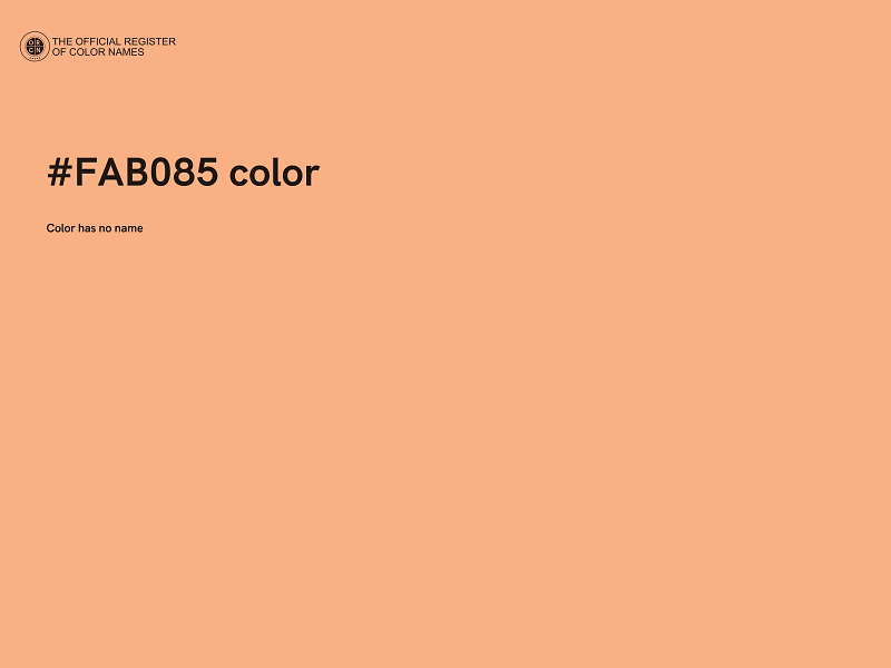 #FAB085 color image