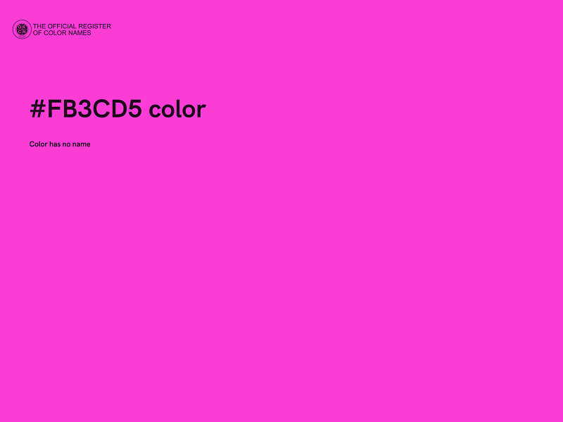 #FB3CD5 color image