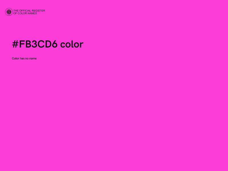 #FB3CD6 color image