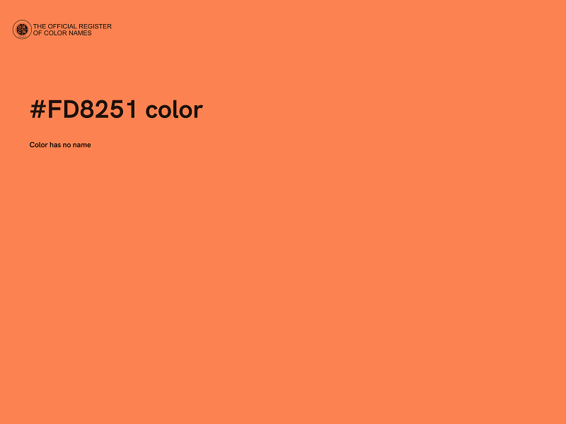 #FD8251 color image