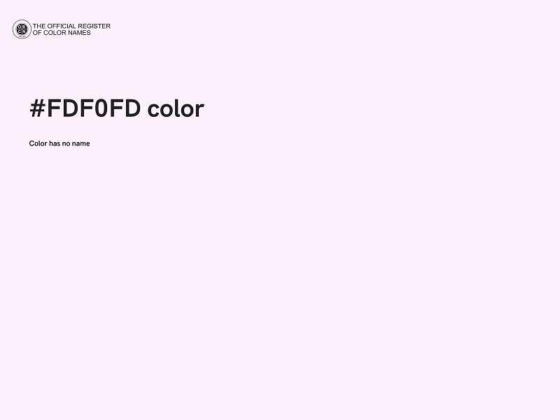 #FDF0FD color image