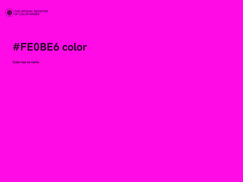 #FE0BE6 color image