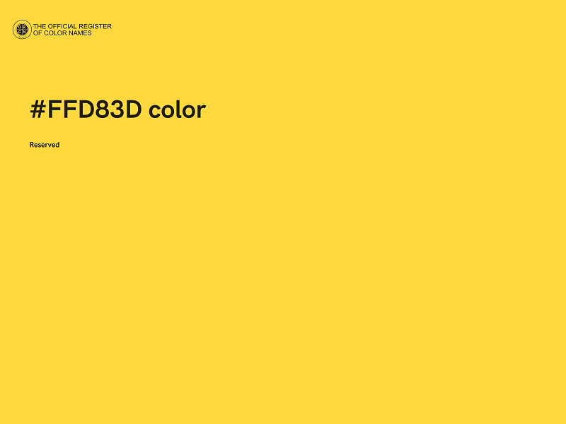 #FFD83D color image