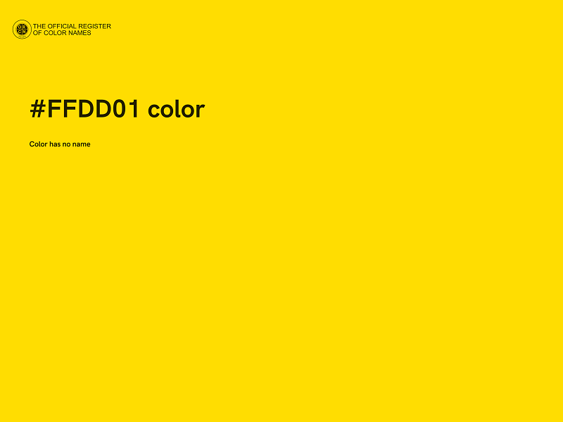 #FFDD01 color image