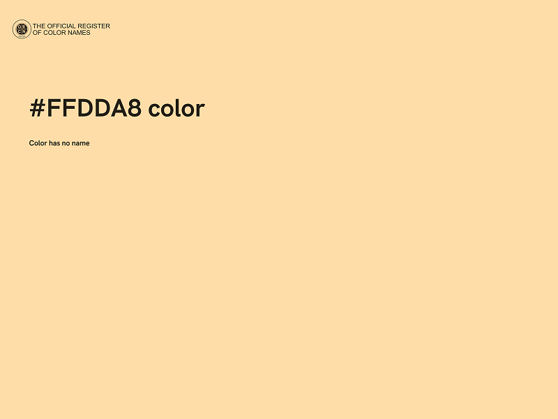 #FFDDA8 color image