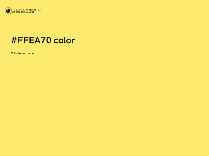 #FFEA70 color image