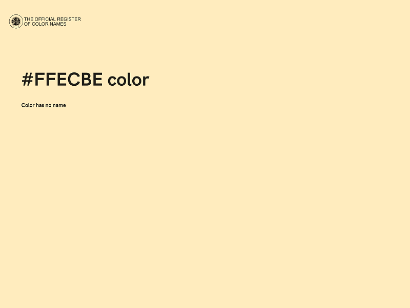 #FFECBE color image